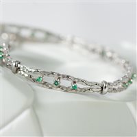 Bracelet Goldside Femme in Or Smeraldo 0.30 Ct 82058531 - 82058531